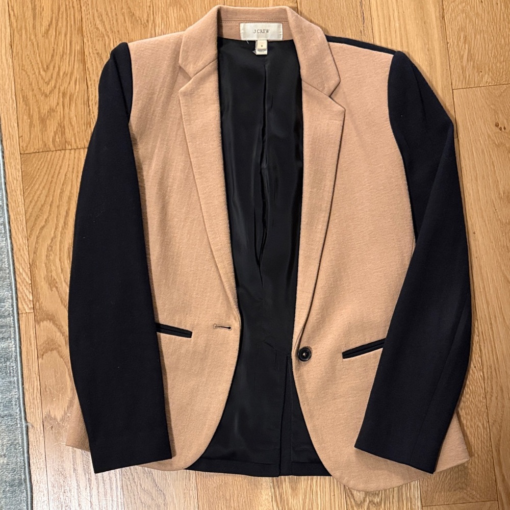 J. Crew Camel and Black Blazer